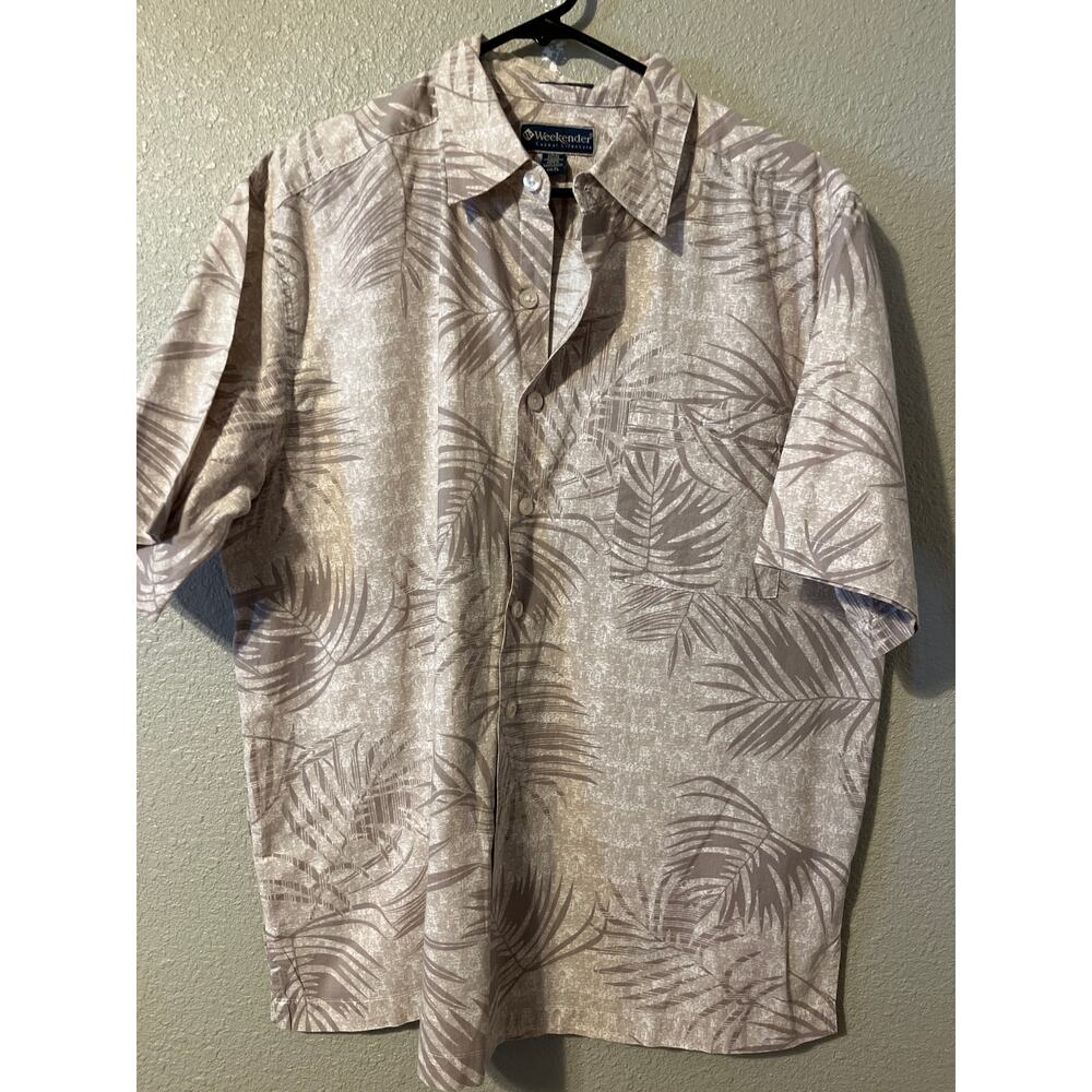 Weekender casual  lifestyle men’s casual button front shirt, short sleeve ￼